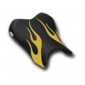 LUIMOTO (Flame Edition) Rider Seat Covers for the YAMAHA YZF-R6 (06-07)