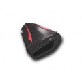 LUIMOTO (Raven Edition) Passenger Seat Covers for the YAMAHA YZF-R6 (06-07)