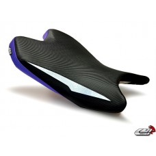 LUIMOTO (Raven Edition) Rider Seat Covers for the YAMAHA YZF-R6 (08-16)