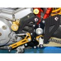 DBK Special Parts (Ducabike) Carbon Fiber Heel Guards for the Ducati Hypermotard 1100 and Multistrada 620/1000/1100 DBK Special Parts (Ducabike) Carbon Fiber Heel Guards for the Ducati Hypermotard 1100 and Multistrada 620/1000/1100