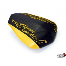 LUIMOTO Flame Edition Passenger Seat Cover for the YAMAHA R1 (09-14)