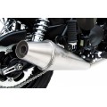 ZARD Low Mount Cone style Exhaust for Triumph Bonneville, Thruxton, and Scrambler ZARD Low Mount Cone style Exhaust for Triumph Bonneville, Thruxton, and Scrambler