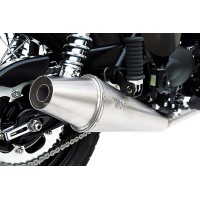 ZARD Low Mount Cone style Exhaust for Triumph Bonneville, Thruxton, and Scrambler ZARD Low Mount Cone style Exhaust for Triumph Bonneville, Thruxton, and Scrambler