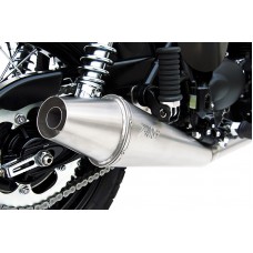 ZARD Low Mount Cone style Exhaust for Triumph Bonneville, Thruxton, and Scrambler ZARD Low Mount Cone style Exhaust for Triumph Bonneville, Thruxton, and Scrambler