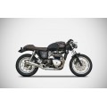 ZARD 'BAD CHILD' 2 into 1 Full Exhaust for Triumph Scrambler Thruxton and Bonneville ZARD 'BAD CHILD' 2 into 1 Full Exhaust for Triumph Scrambler Thruxton and Bonneville