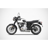 ZARD 2-2 Exhaust System for the Bonneville T-120 (2016+) - KEEPS OE CAT ZARD 2-2 Exhaust System for the Bonneville T-120 (2016+) - KEEPS OE CAT