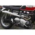 ZARD High Mount Cone style Exhaust for Triumph Scrambler