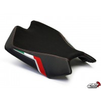 LUIMOTO Team Italia Rider Seat Covers for the Aprilia RSV4 (09-20)