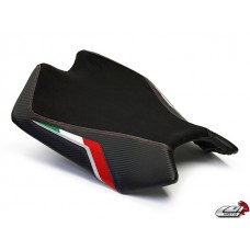 LUIMOTO Team Italia Rider Seat Covers for the Aprilia RSV4 (09-20)