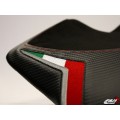 LUIMOTO Team Italia Rider Seat Covers for the Aprilia RSV4 (09-20)