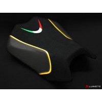 LUIMOTO TEAM ITALIA Rider Seat Covers for the Aprilia TUONO V4 (11-21)