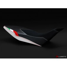 LUIMOTO Team Italia Rider Seat Cover for the Aprilia DORSODURO 1200 / 900 / 750