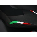 LUIMOTO Team Italia Rider Seat Cover for the Aprilia DORSODURO 1200 / 900 / 750 LUIMOTO Team Italia Rider Seat Cover for the Aprilia DORSODURO 1200 / 900 / 750