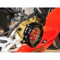 DBK Special Parts (Ducabike) Clear Wet Clutch Cover for the Ducati Panigale 1299/1199/959 Superleggera (and 899 too with modification) DBK Special Parts (Ducabike) Clear Wet Clutch Cover for the Ducati Panigale 1299/1199/959 Superleggera (and 899 too with modification)