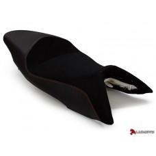 LUIMOTO Baseline Rider Seat Covers for the Aprilia SHIVER 750 (06-09)