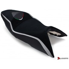 LUIMOTO Team Italia Rider Seat Covers for the Aprilia SHIVER 750 (06-09)