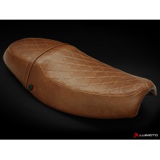 LUIMOTO ( Vintage) Rider Seat Covers for the Triumph THRUXTON (04-15)