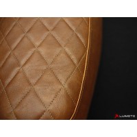LUIMOTO (Solo Seat) Vintage Rider Seat Covers for the Triumph Scrambler (06+) and Bonneville (00-15) LUIMOTO (Solo Seat) Vintage Rider Seat Covers for the Triumph Scrambler (06+) and Bonneville (00-15)