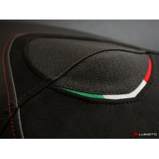 LUIMOTO (Team Italia ) Rider Seat Cover for the MV AGUSTA BRUTALE 675 800 (12-15)