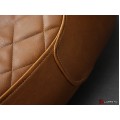 LUIMOTO (Sixty 8 | Vintage | Diamond Stitching ) Seat Cover for the Triumph Thruxton Bonneville and Scrambler