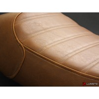 LUIMOTO (Sixty 8 | Vintage | Ribbed Stitching ) Seat Cover for the Triumph Thruxton Bonneville and Scrambler
