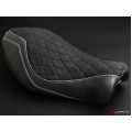 LUIMOTO (Diamond Edition) Rider Seat Covers for the HARLEY DAVIDSON SPORTSTER IRON 883 (04-15)