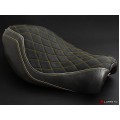LUIMOTO (Diamond Edition) Rider Seat Covers for the HARLEY DAVIDSON SPORTSTER IRON 883 (04-15)