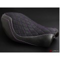LUIMOTO (Diamond Edition) Rider Seat Covers for the HARLEY DAVIDSON SPORTSTER IRON 883 (04-15)