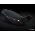 LUIMOTO TEAM ITALIA SUEDE Seat Cover for the DUCATI Hypermotard 1100 /796 (07-12) - Fits OEM Seat LUIMOTO TEAM ITALIA SUEDE Seat Cover for the DUCATI Hypermotard 1100 /796 (07-12) - Fits OEM Seat