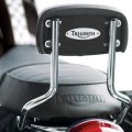 LUIMOTO Vintage style Sissy Bar Pad Cover for the Triumph Scrambler (06+) and Bonneville (00-15)