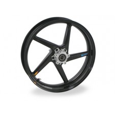 BST Diamond TEK 5 Spoke Carbon Fiber Front Wheel for the Aprilia RSV Mille (01-03) RSV1000R (2004) Falco (00-06) And Tuono (03-05) - 3.5 x 17