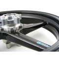 BST Diamond TEK 5 Spoke Carbon Fiber Front Wheel for the Aprilia RSV Mille (01-03) RSV1000R (2004) Falco (00-06) And Tuono (03-05) - 3.5 x 17