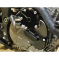 WOODCRAFT Kawasaki ZX-6R (07+) RHS Starter Idle Gear Cover Assembly Black WOODCRAFT Kawasaki ZX-6R (07+) RHS Starter Idle Gear Cover Assembly Black