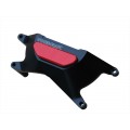 WOODCRAFT Yamaha FZ-09 (MT-09), FJ-09 Tracer, and XSR900 RHS Clutch Cover Protector Assembly Black  with Rubber Pad and Skid Plate Kit