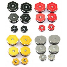 DBK Special Parts (Ducabike) Contrast Cut Frame Plug Kit for the Ducati Multistrada 1200 (2010-2014)