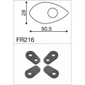 Rizoma Turn Signal Mounting Adapters FR216B - Ducati, Honda, Kawasaki, and MV Agusta Rizoma Turn Signal Mounting Adapters FR216B - Ducati, Honda, Kawasaki, and MV Agusta