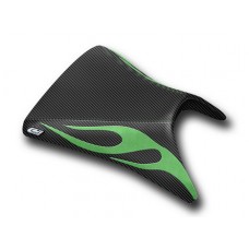 LUIMOTO (Flame Edition) Rider Seat Covers for the KAWASAKI ZX-6R 636 (03-04)