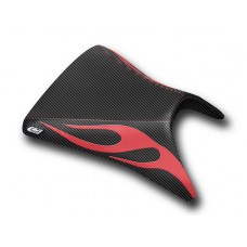 LUIMOTO (Flame Edition) Rider Seat Covers for the KAWASAKI ZX-6R 636 (03-04)