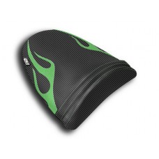 LUIMOTO (Flame Edition) Passenger Seat Cover for the KAWASAKI ZX-6R 636 (03-04)