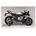 Hindle Exhaust for Yamaha R1 (15+) Full System with Titanium Black Muffler / Carbon Tip Hindle Exhaust for Yamaha R1 (15+) Full System with Titanium Black Muffler / Carbon Tip