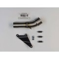 Hindle Exhaust for Truimph Street Triple (13+) Slipon Adapter Slipon Adapter w/hanger with Evolution Polished SS Muffler Hindle Exhaust for Truimph Street Triple (13+) Slipon Adapter Slipon Adapter w/hanger with Evolution Polished SS Muffler