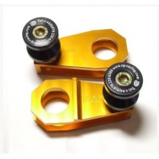 R&G Racing Cotton Reel offset swingarm spools for Yamaha YZF R6 '06-'16 Gold