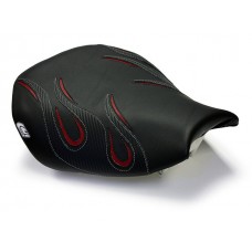 LUIMOTO (Flame Edition) Rider Seat Covers for the KAWASAKI ZX-10R (06-07)