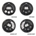 Motodemic 7 Inch Adaptive 2 LED Round Headlight