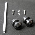 Cox Racing Straight Spoke Pattern Rear axle Slider for Ducati's with Small Single sided Hub