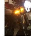Motobox Slimline LED Flush Mount Fork Turn Indicators for Ducati Scrambler - PLUG AND PLAY!!!