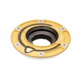 CNC Racing Aluminum with Carbon Inlay Gas Cap Flange for newer Ducati, MV Agusta, and Aprilia