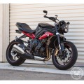 Motodemic Single LED and Round Halogen Headlight Conversion Kit for the 2012 Triumph Street Triple