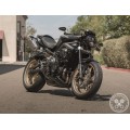 Motodemic Single LED and Round Halogen Headlight Conversion Kit for the 2013-2016 Triumph Street Triple