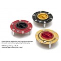 CNC Racing Aluminum with Carbon Inlay Gas Cap Flange for newer Ducati, MV Agusta, and Aprilia
